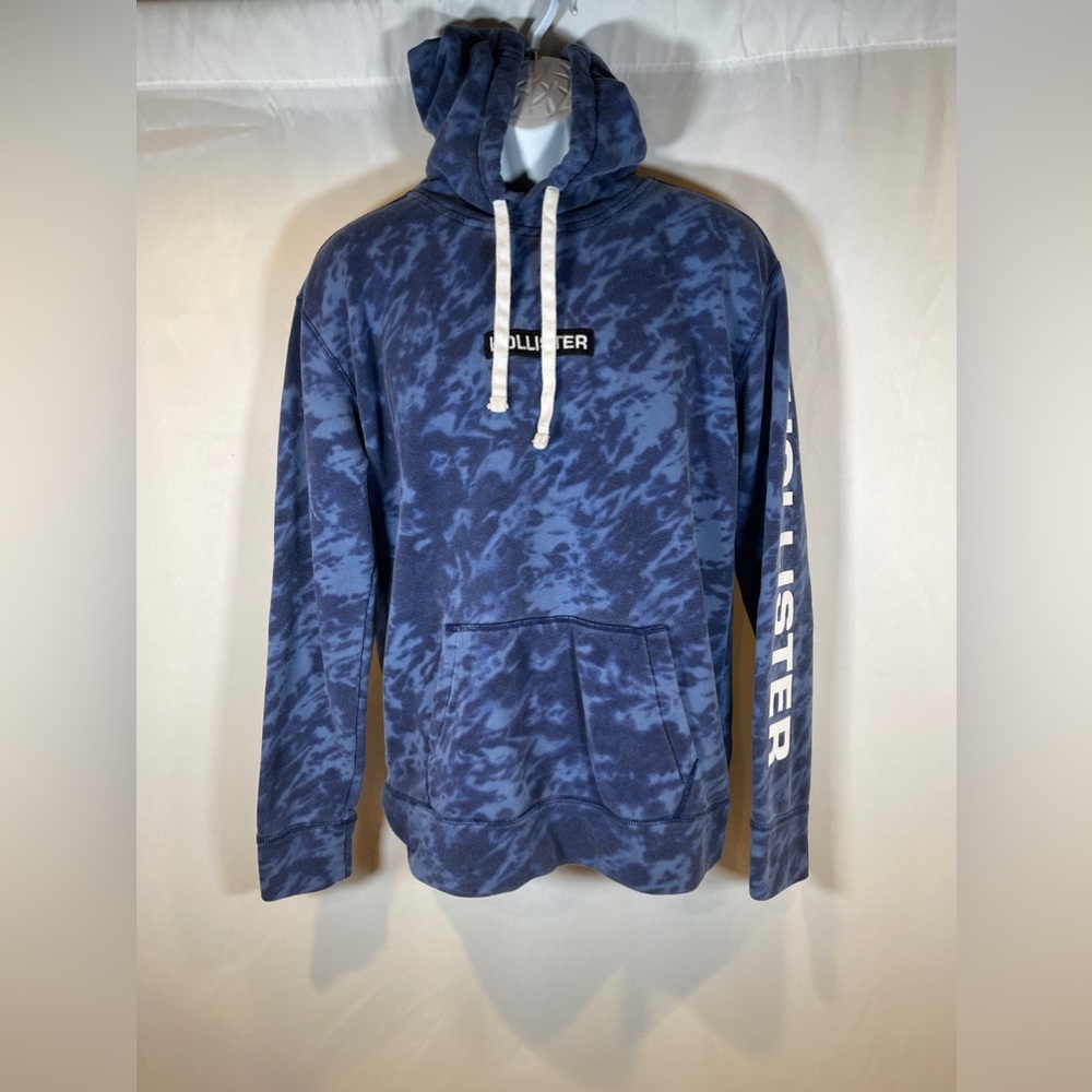 Men’s Hollister Blue Pullover Hoodie Size Medium